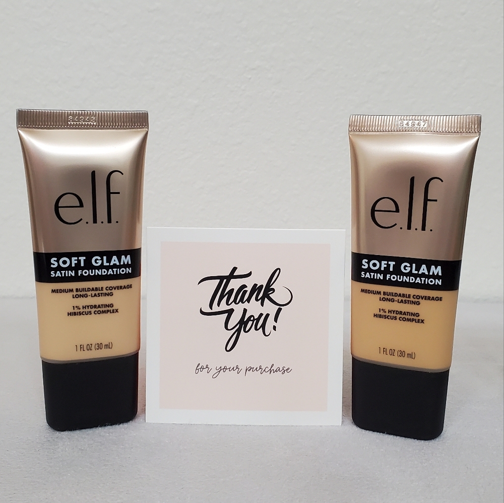 💰 Elf soft glam satin foundation shade 22 and  30.
